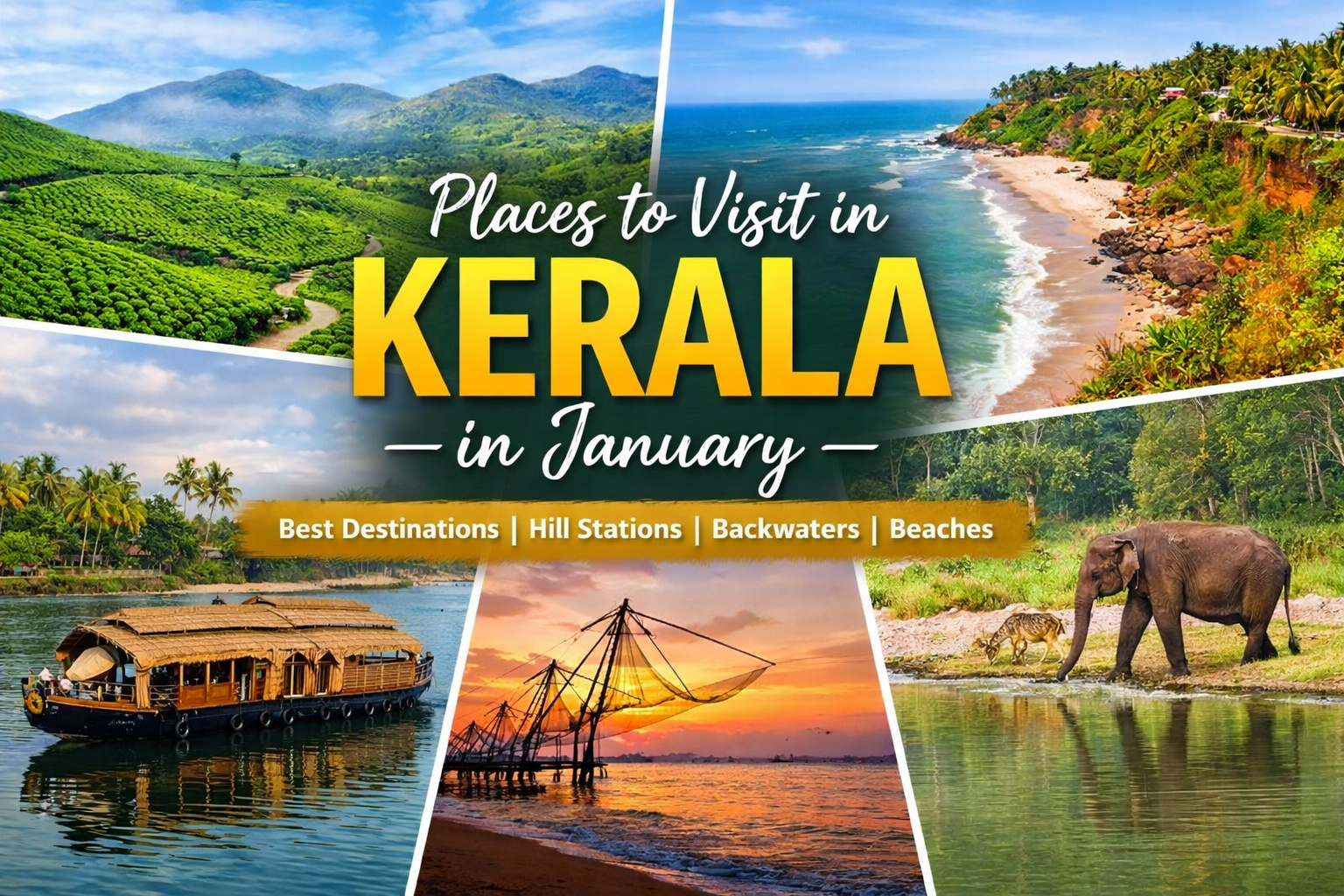 Places to Visit in Kerala in January : A Fully Travel Guide for a Perfect Kerala Tour Image
